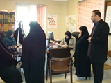 بازدید رئیس مرکز بهداشت آباده از مراکز خدمات جامع سلامت صغاد و بهمن