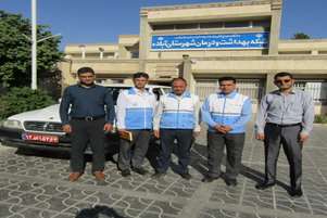 اجرای مانور امداد و نجات در کارخانه شیمیایی فخر شهرستان آباده