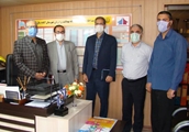 تقدیر رئیس بانک ملی حوزه 11 آباده از مجموعه بهداشت و درمان در راستای مقابله با کووید 19