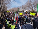 حضور پر شور مجموعه سلامت شهرستان آباده در راهپیمایی 22 بهمن 