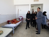 بازدید رئیس شبکه بهداشتی درمانی و آموزشی شهرستان آباده از سرای سالمندان حبیب ابن مظاهر