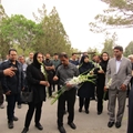 حضور رئیس و معاون بهداشتی شبکه بهداشتی، درمانی و آموزشی شهرستان آباده در مراسم وداع با مرحوم دکتر«حمید کریمی» 