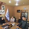 دیدار فرماندهی نیروی انتظامی با رئیس شبکه بهداشتی، درمانی و آموزشی شهرستان آباده 