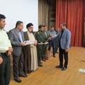  تجلیل از چهار نفر کارمندان نمونه مرکز بهداشت شهرستان آباده 