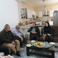 دیدار هیأت رئیسه شبکه بهداشت و درمان شهرستان آباده با یادگاران هشت سال دفاع مقدس 