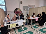 برپایی غرفه‌های سلامت و معنویت در آباده؛ تجلیل از مقام دختران و یادبود شهدای مدرسه میناب